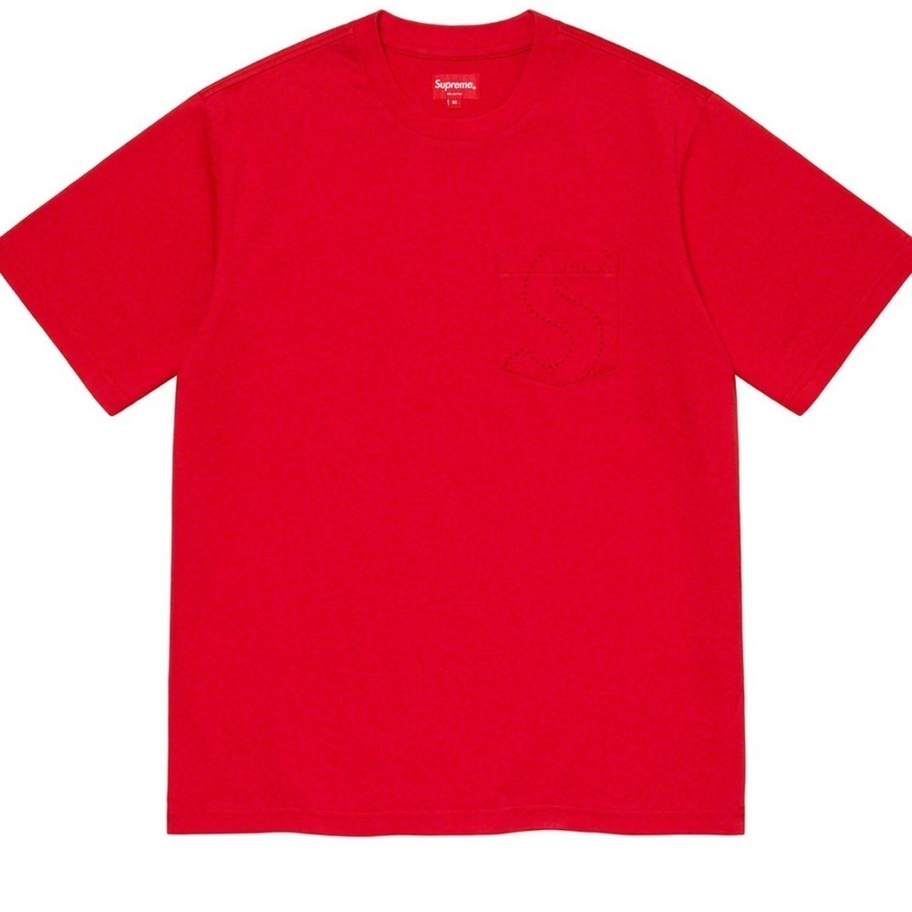Supreme Laser Cut S Logo Pocket tee size medium